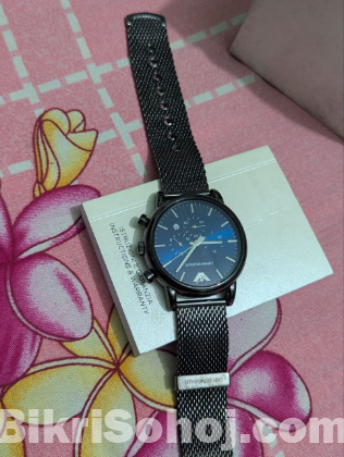 Emporio Armani Solid Stainless   Steel Men's Watch